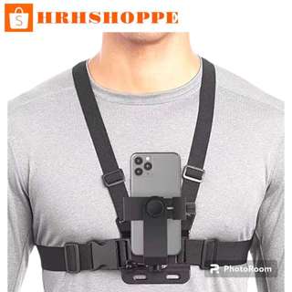 #HRHSHOP#Mobile Phone Chest Strap Mount GoPro Chest Harness Holder for VLOG/POV Chest Mount for cell