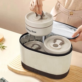 304 Stainless Steel Bento Box para sa tanghalian: Portable insulated set na may thermal lunch box!