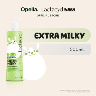 Lactacyd Baby Extra Milky Extra Moisturizers 2in1 Body Wash Cleanser and Hair Shampoo 500mL