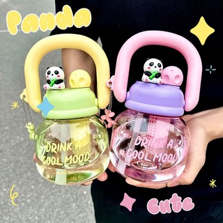 800ml Water Bottle Large Capacity Tumbler Cartoon Bottle with Handle Sport Exercise Drinking Cup
