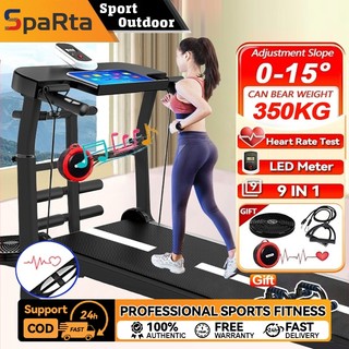 Foldable Manual Treadmill Walking Pad with Bluetooth Music LED Counter | Home Exercise Equipment