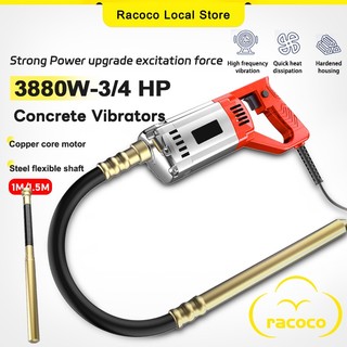 3880W Portable Electric Concrete Vibrators Heavy Duty Cement Soil Mixer Air Bubble Removal With Rod