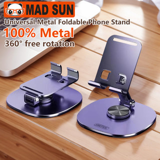 360° Rotating Metal phone holder Universal Metal Foldable Phone Stand Desk Cellphone Holder