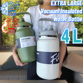4000ml Large Capacity Water Bottle Vacuum Insulated Stainless Steel Drinking Tumbler hot and cold