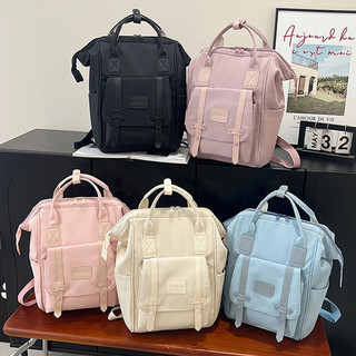 【High-End Mumu】6045 Quality Nylon Unisex BackPack Cute College School Students Travel Bags