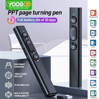 Wireless Presenter Remote Clicker Presentation USB Control Laser Pointer for Powerpoint PPT