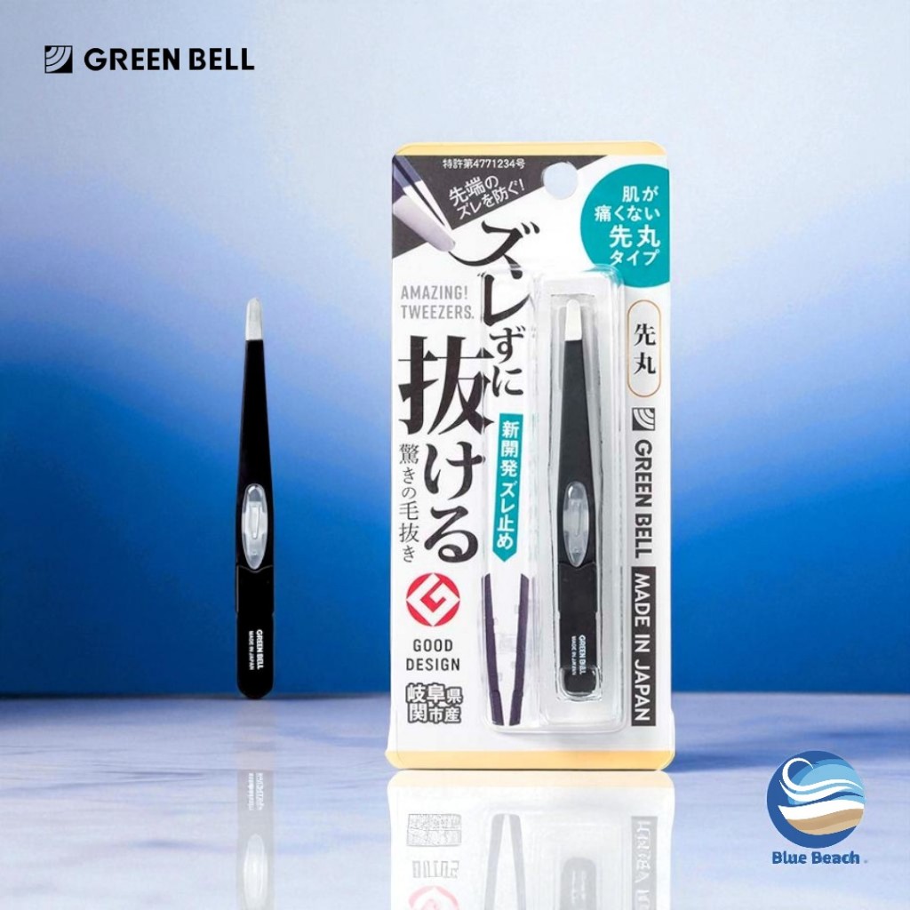 GREEN BELL Takumi no Waza Tweezers GT-234 GT-232/แหนบถอนขน/สแตนเลส/ญี่ปุ่น/หัวมน/Anti-Slip