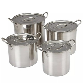 8 Piece Set / 4 pcs  Stainless Steel Cooking Stock Pot
