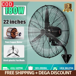 30" Industrial Wall Fan 180W High Power Domestic Cooling Fan Wall Mounted Exhaust