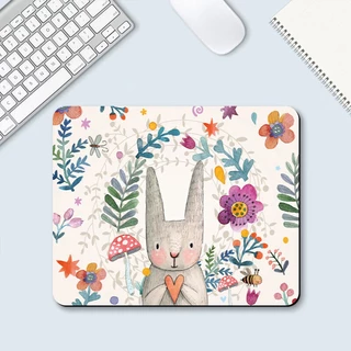 แผ่นรองเมาส์ลายสัตว์น่ารัก Mouse Pad ฐานยางกันลื่น ขอบล็อค พื้นผิวเรียบเป็นพิเศษสำหรับพีซี