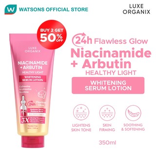 LUXE ORGANIX Niacinamide + Alpha Arbutin Whitening Serum Lotion 350ml [ Buy 2, Get 50% Off ]