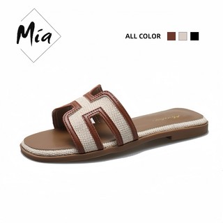 MIA Sandals for Women Slip-On Casual Flat Sandals Comfortable Footwear for Summer