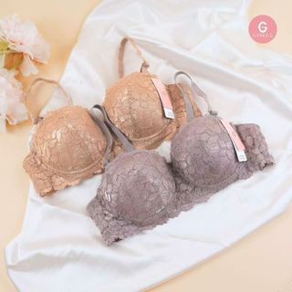 Gisele Women's Bra Underwired Lace Design Comfortable Adjustable Bra Ladies Lingerie Cup B