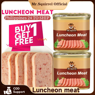 Mr.Squirrel Luncheon Meat 340g/198g (Low-salt) high Meat content Mix of Chicken & Pork Philippines