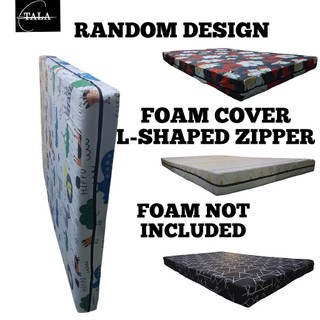 Foam Cover II RANDOM DESIGN II L-Shaped Zipper II Semi Cotton/Polyster Fabric II FOAM NOT INCLUDED6