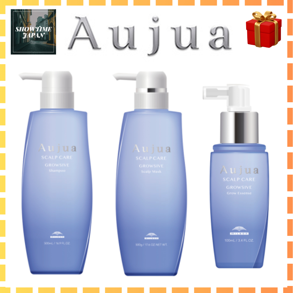 Milbon Aujua Glossive Shampoo / Scalp Mask / Glow Essence