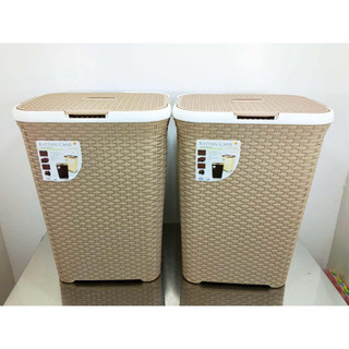 Rattan Laundry Basket w/Wheels (2 Sizes)