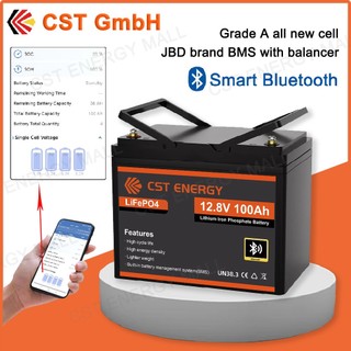 Lifepo4 Battery 12v 100Ah 280Ah Bluetooth Lithium Battery Grade A all new cell 24V100AH Battery