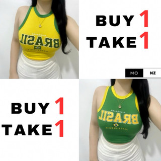 BUY 1 TAKE 1 BRASIL Racer Back Women Top /Small To Medium /Cotton Womenswear