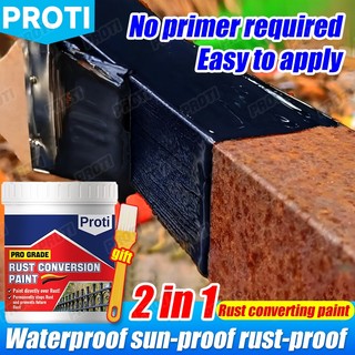 German Rust Paint for Metal Converts Rust Metal Steel Anti-Corrosion Rust Remover Anti-Rust Primer