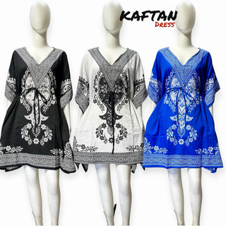 Kaftan mini dress short kaftan daster plus size fit to L-2xl