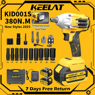 KEELAT KID001S 380N Impact Wrench Cordless Electric Brushless Screwdriver Wrench Drill Hammerable