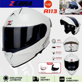 Zebra Ritzy helmet full face modular helmet motorcycle dual visors with icc