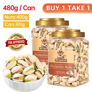 Mr Squirrel 400g Pistachio Nuts Buy 1 Take 1 Roasted Salted In Shell California Healthy Snack