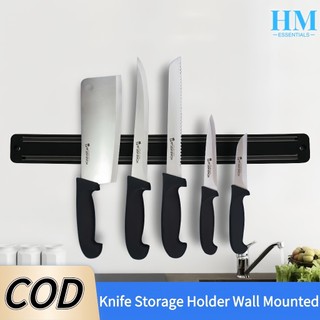 50CM Kitchen Knife Storage Holder Wall Mounted Powerful Magnetic Knife Rack Magnet Organizer