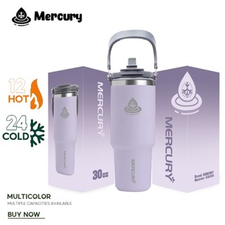 Mercury 600ml/900ml/1200ml with Handle Hot and Cold Travel Cup with Straw Vacuum Insulated Cup