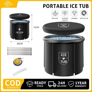 R2Y Portable Large Ice Bath Tub for Athletes Recovery Inflatable Cold Plunge Tub for Home Outdoor
