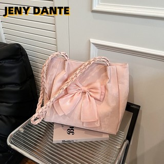 Bag Female Niche Design Bowknot Clash Colour Shoulder Bag Casual Tote plain bussiness