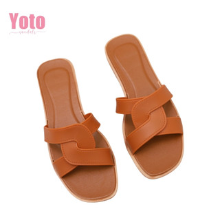 YOTO NEW ITEM Korean fashion women flat Slippers Standard Size shoes