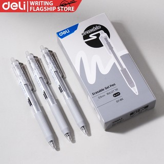 Deli EG7 Press erasable Neutral Pen 0.5mm bullet head Black Blue Purple 1PC