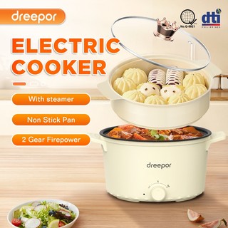 Dreepor Rice Cooker Multi Electric Cooker Hot pot Cooker Non Stick Pan