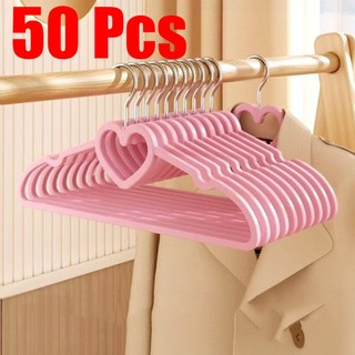 Cute Heart Shape Non-Slip Hanger Thickened Shoulder Non-Slip Plastic For Heavy Sweater
