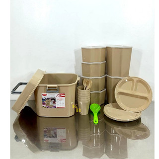 25 in 1 Nikko Zen  Ultimate Picnic/Party Mate Set with free Rice Spoon (Mocha Only)