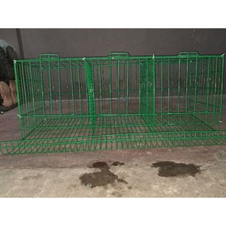 GREEN 3 DOORS BATTERY CAGE 1 set for chicken breeding materials