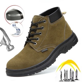 SindBab Labor Protection Shoes Construction Site Safety Boot AntiSmashing Anti Piercing Ankle Work