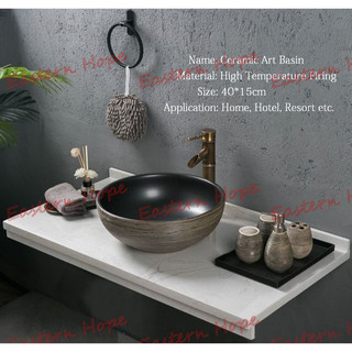 Ceramic Antique Art Basin Bathroom Countertop Sink