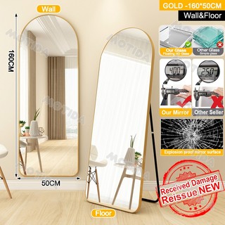 160*50 Full-length Mirror Full-body Mirror, Wall-mounted Glass Floor-to-ceiling Whole Body Mirror
