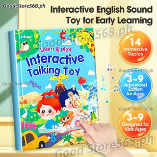 Kids English Sound Toy 3-9Y Interactive Learning 14 Topics 260 Words 6 Rhymes Tap Learn