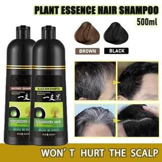 【BUY 1 TAKE 1】500ML Black/Brown/Coffee Hair Shampoo Herbal Hair Dye Shampoo Hair Colour Shampoo