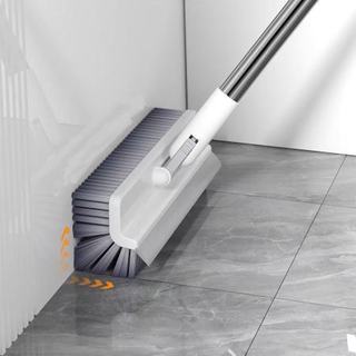 4in1 Rotating Floor Scrub Brush with Squeegee Long Handle Floor Broom for Cleaning Wall Tile Windows
