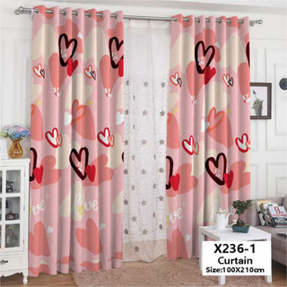 Ring Curtain 100X210CM for Home Window Door Kurtina Home Decoration 5 Ring Curtain