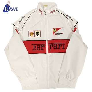RAWE F1 Racing Jacket High Quality For Men Black Embroidery Retro Motor Couple Jacket With Zipper