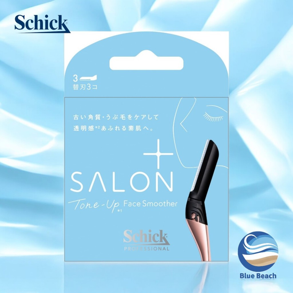 Schick Hydro Silk Salon Plus Tone-up Face Smoother Refill 3pcs/ใบมีดโกนหน้า/หน้าใส/รีฟิล