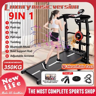 【Free Lubricating Oil】 Luxury treadmill Multifunctional treadmill Mechanical Foldable Treadmill