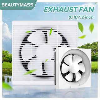 BTY 8/10/12inch Portable Exhaust Fan for Kitchen with Cover Small Exhaust Fan for Room Wall Mounted