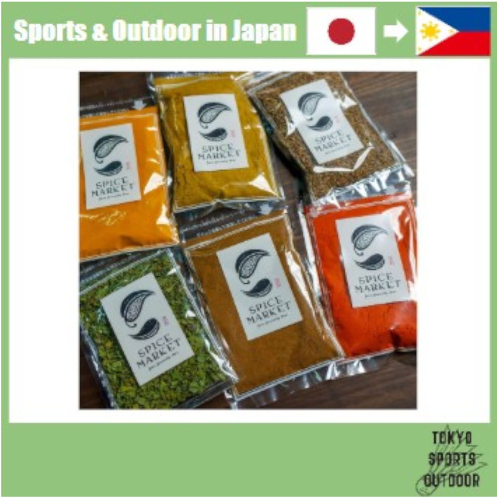 Spice 6-piece set Coriander powder, turmeric powder, chili powder, cumin seeds, cumin powder, 100g e